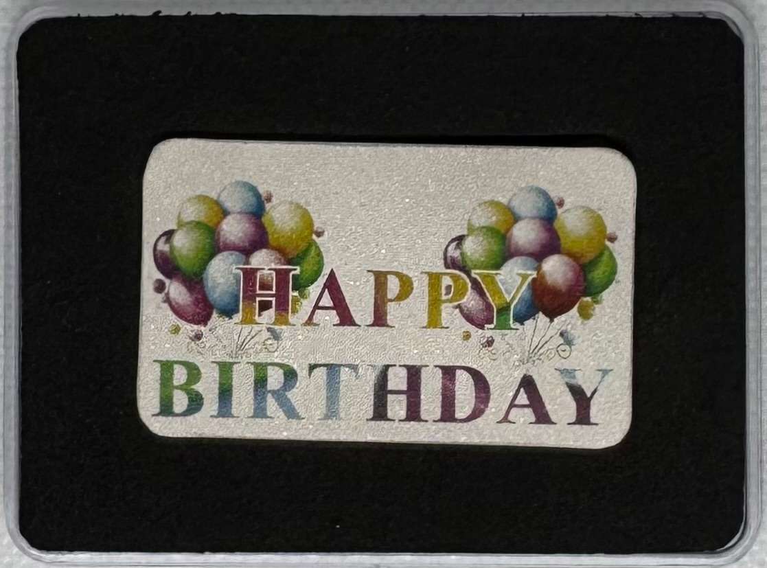 1oz SILVER BAR - PERSONALIZED GIFT BARS & ROUNDS 999.9 PURE SILVER BnG MINT & REFINERY