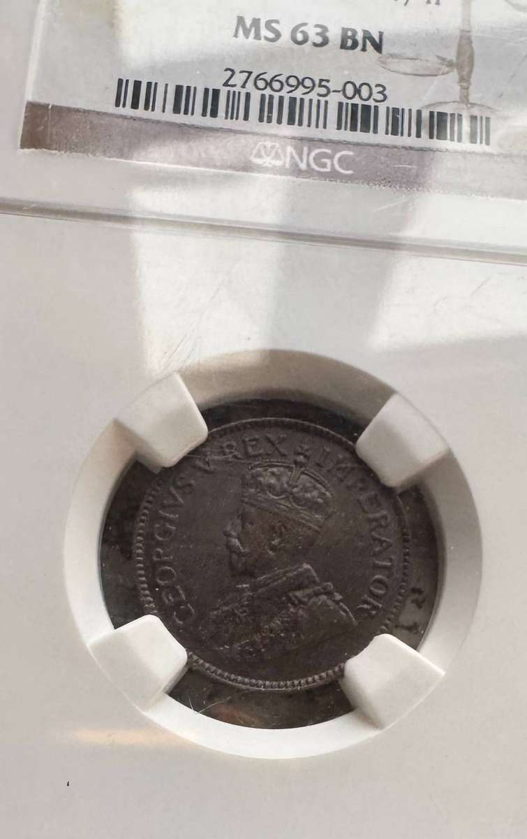 1924 UNION SA 1/4 PENNY - MS63BN - NGC GRADED - ONLY 3 IN MS66