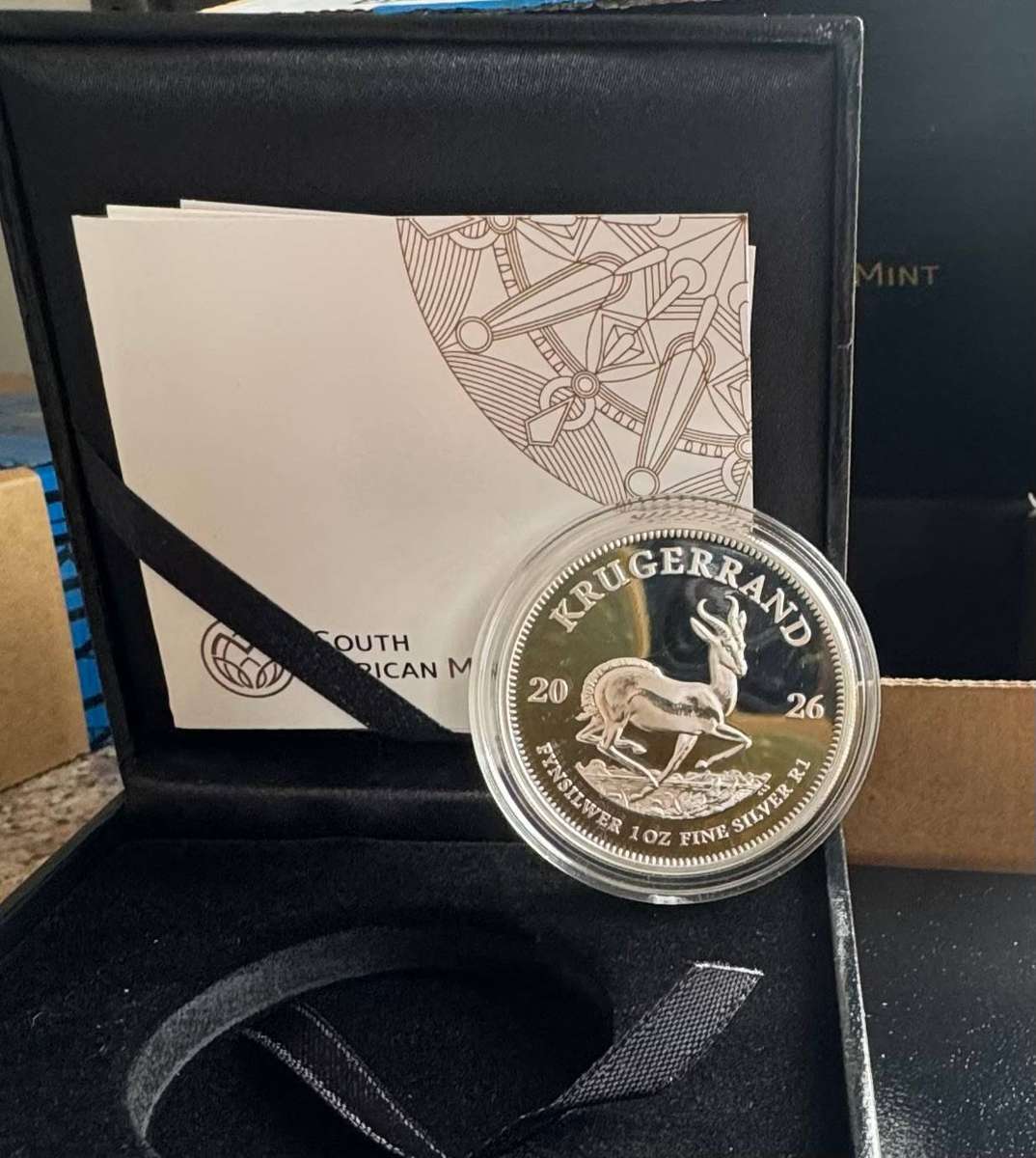 2026 KRUGERRAND 1oz SILVER PROOF - SAMINT AS ISSUED & CERTIFIED