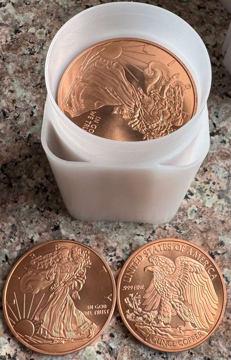 1oz 999.9 FINE COPPER - LIBERTY EAGLE- USA MINT