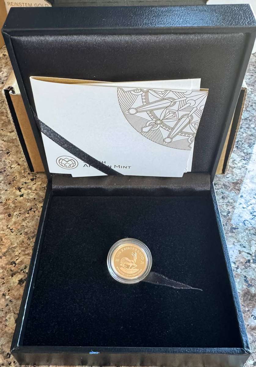 2026 KRUGERRAND 1/10oz PROOF FINE GOLD - IN SAMINT BOX AS ISSUED