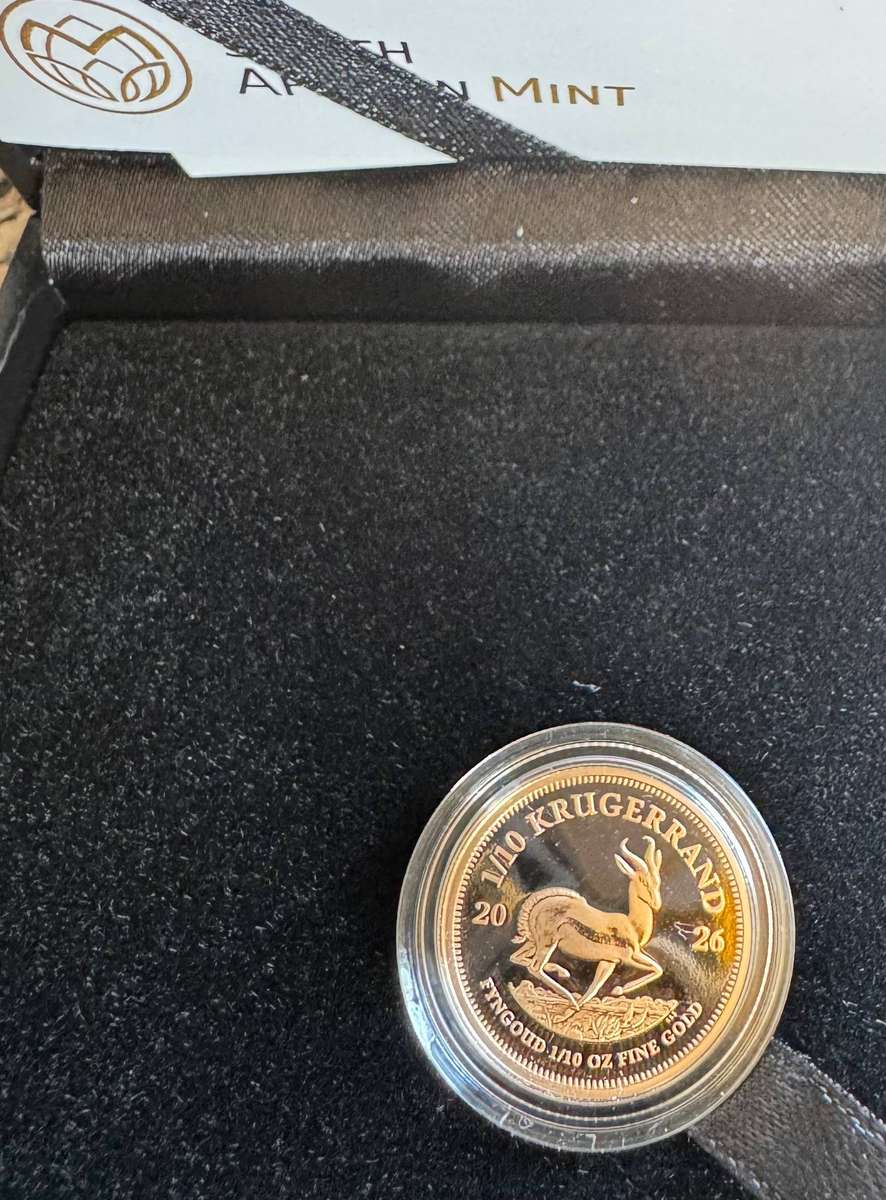 2026 KRUGERRAND 1/10oz PROOF FINE GOLD - IN SAMINT BOX AS ISSUED