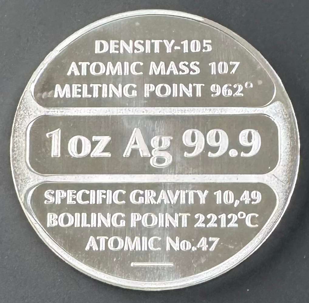 1oz SILVER ROUNDS -CONSERVE OUR RHINO- PURE 999.9 SILVER