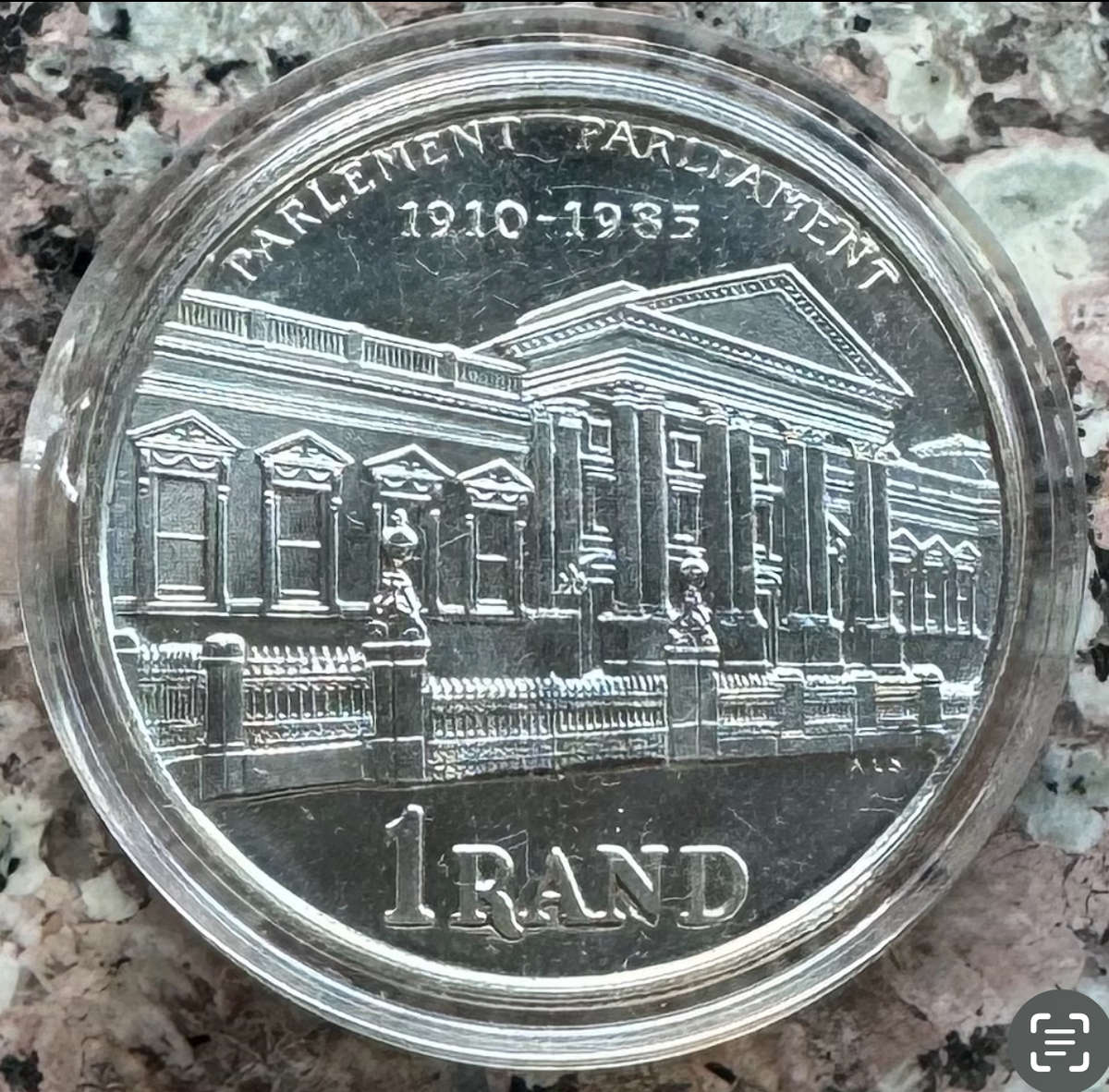 1985 SILVER RAND - PARLIAMENTARY UNC - IN ORIGINAL ENVELOPE