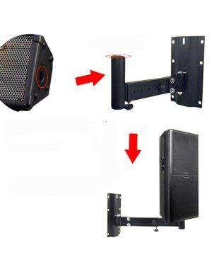 20-42" Heavy-Duty Adjustable Speaker Wall Mount Bracket up to 45kg 2 PIECES