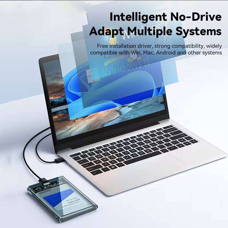 USB 3.0 2.5-Inch SATA HDD SSD External Hard Drive Enclosure