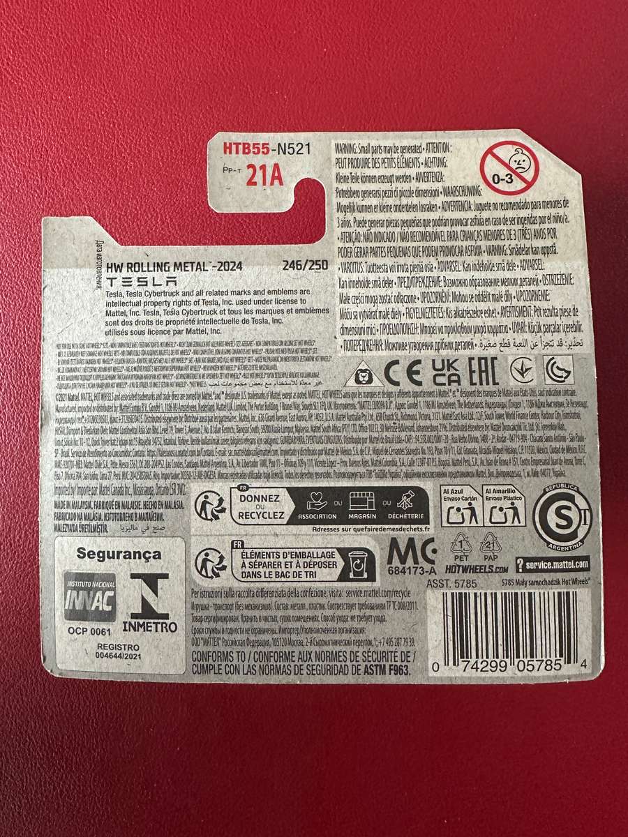 Hot Wheels - Tesla Cybertruck 2024 (Upside Down)