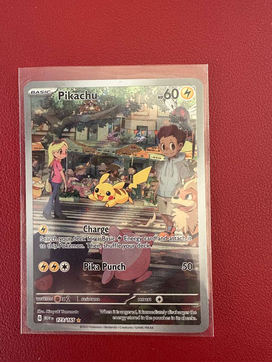 Pokemon - Pikachu 173/165 - Scarlet & Violet 151 - Illustration Rare (NM)