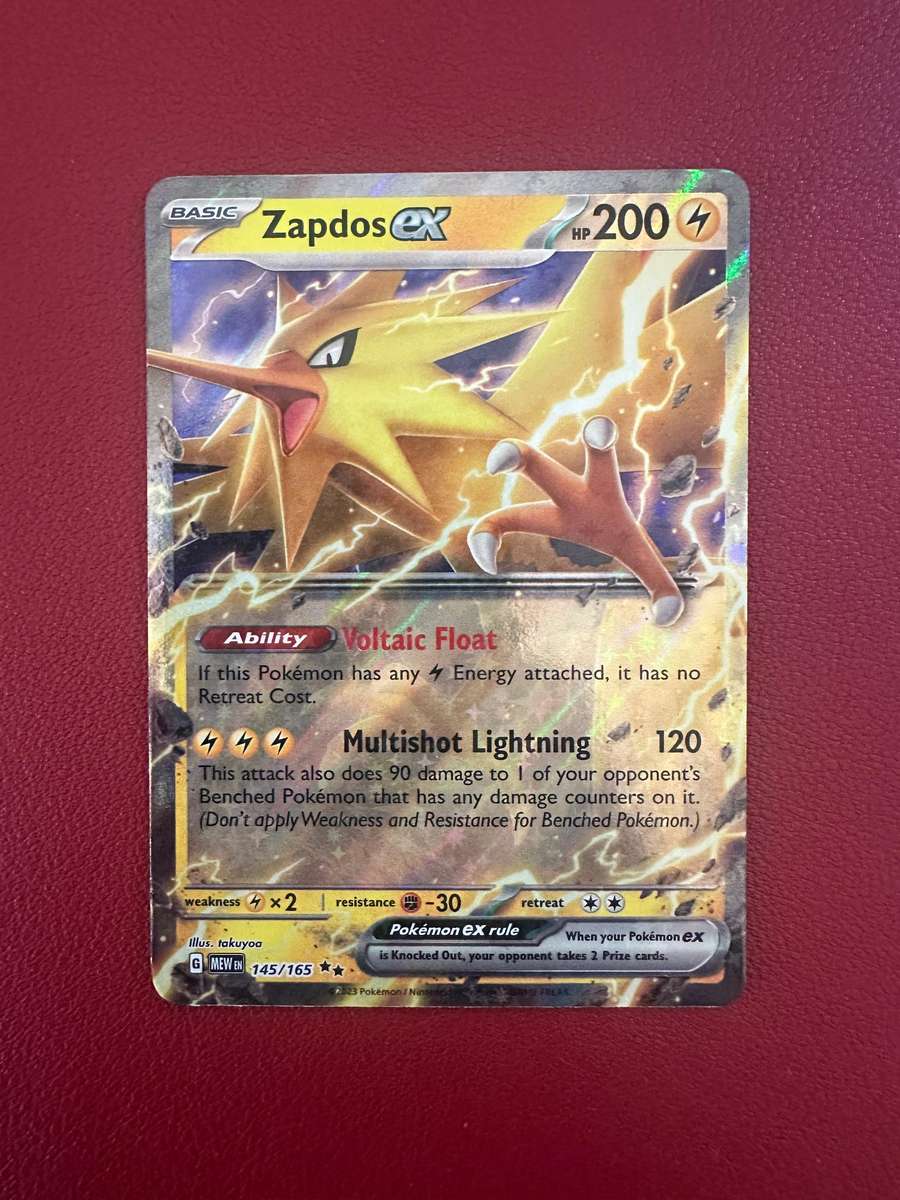 Pokemon - Zapdos Ex 145/165 - Scarlet & Violet 151 (NM)