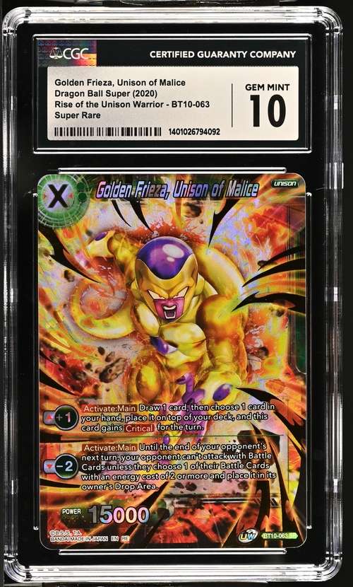 Dragon Ball Super - Golden Frieza, Unison of Malice (BT10-063) - Graded - CGC 10