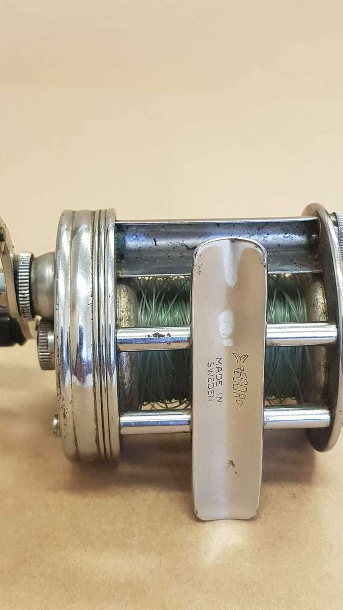 Record No 1800 fishing reel.  Made by ABU in Sweden.