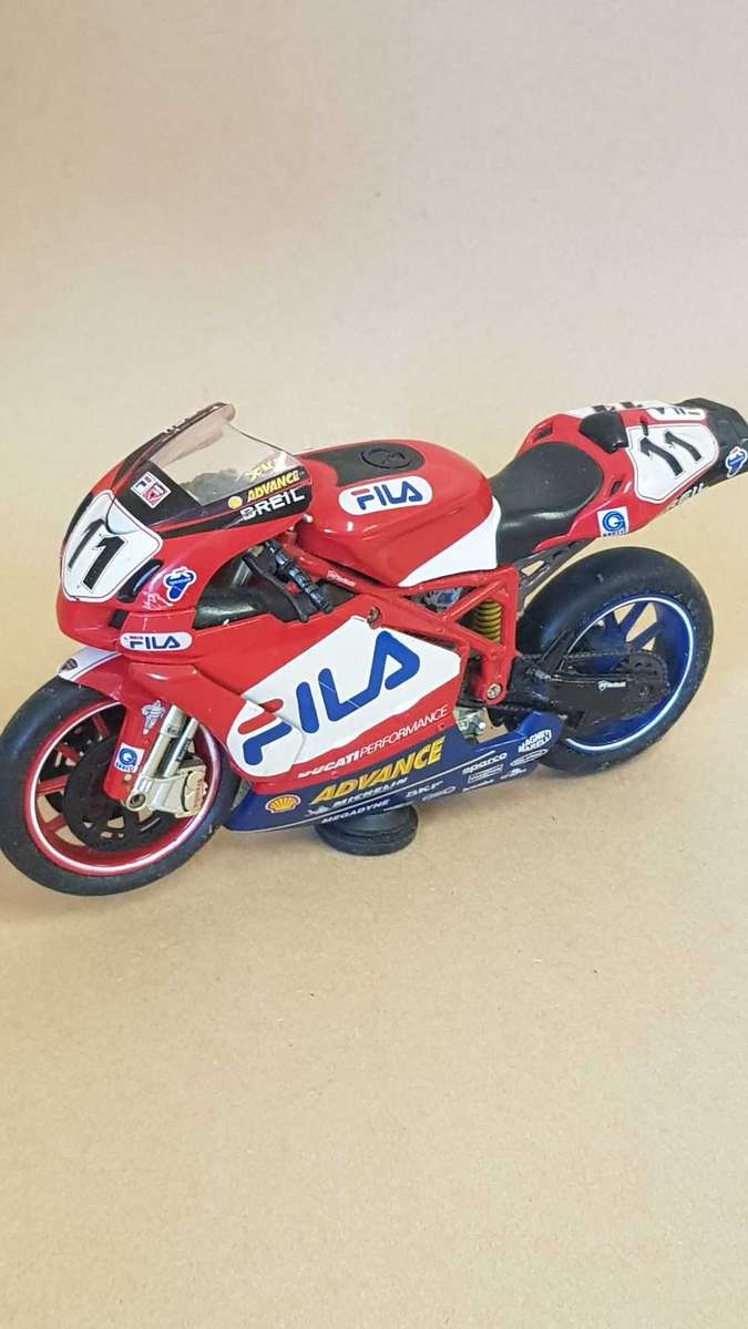 Toy racing motorcycle