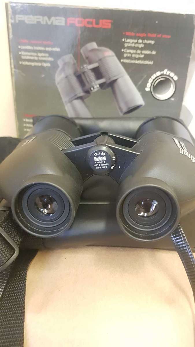 Bushnell Perma Focus 12x50 binoculars.
