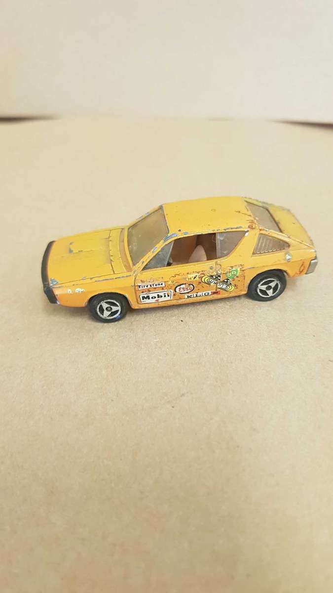 Die cast toy car. Majorette. Renault's 17TS. 1:56 scale. Made in France.