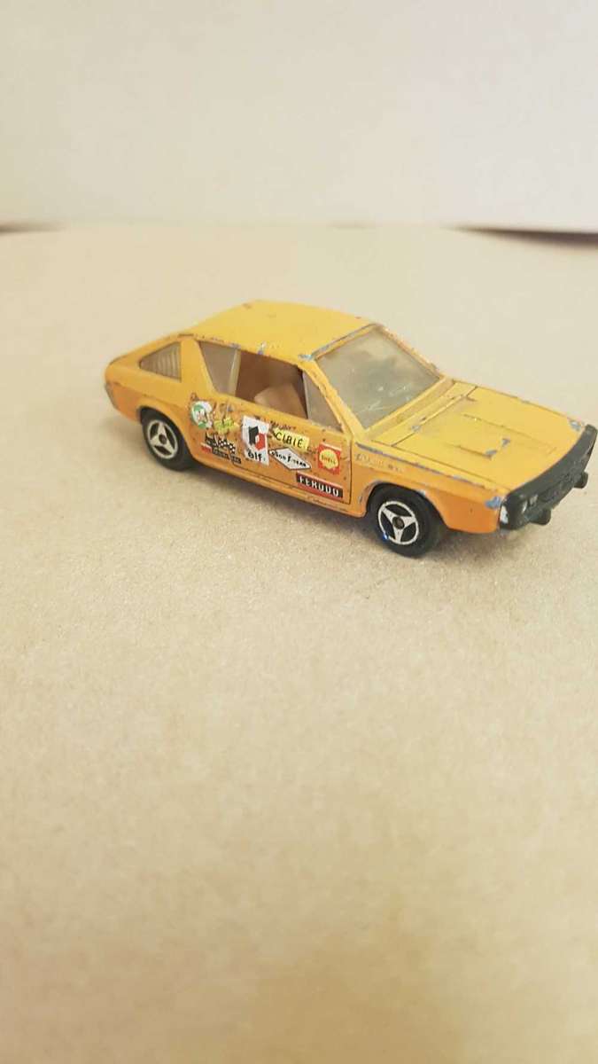 Die cast toy car. Majorette. Renault's 17TS. 1:56 scale. Made in France.