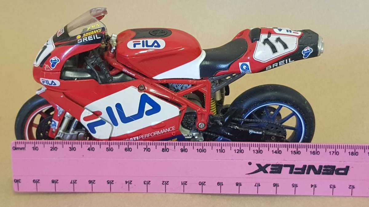 Toy racing motorcycle