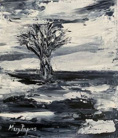 Baobab Tree, oil painting