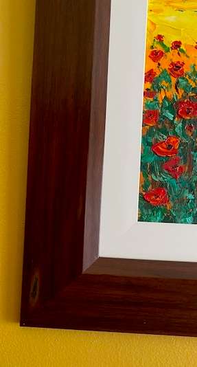 A Field of Poppies, framed oil Painting