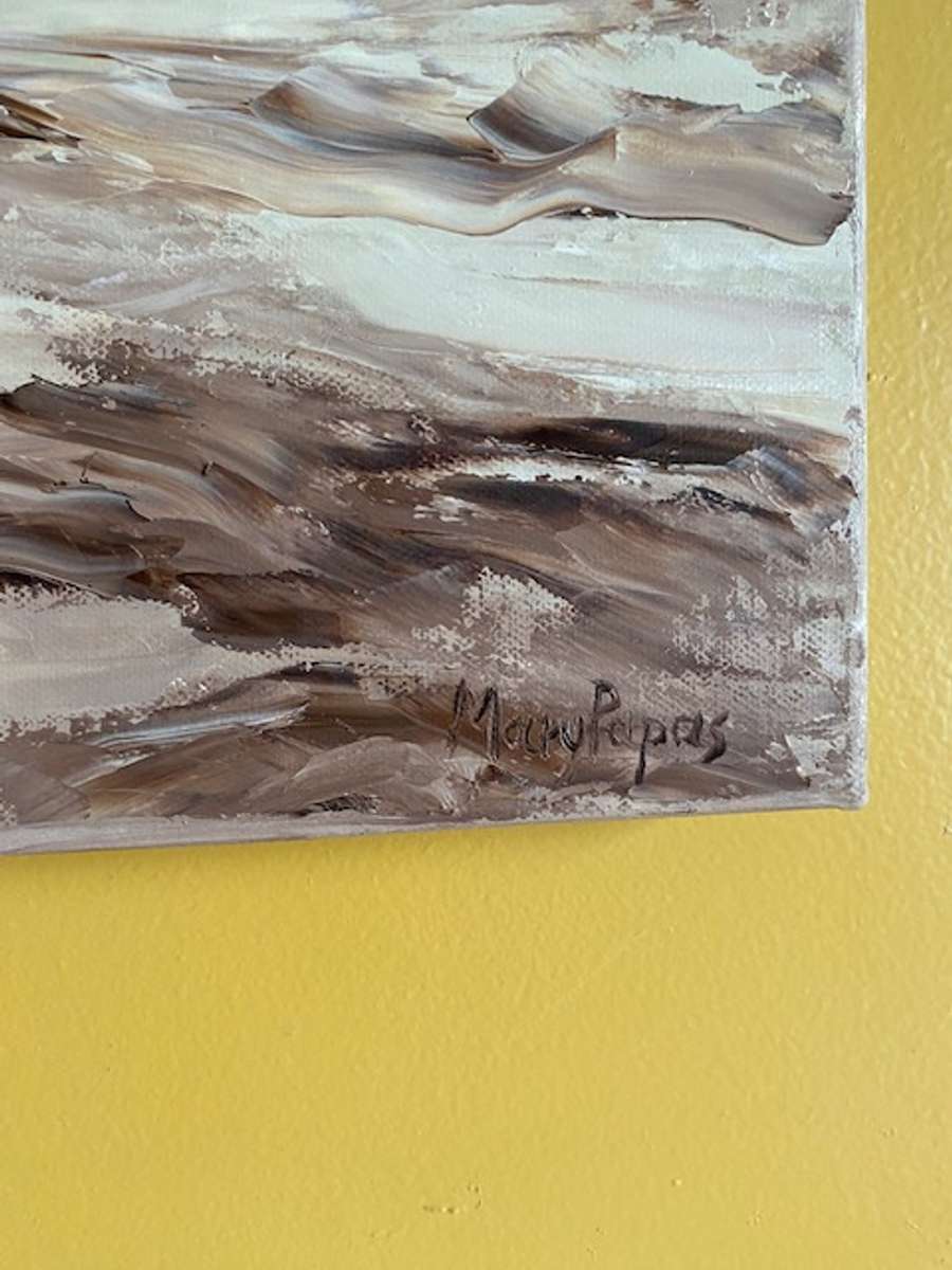 Standing With Birds, Oil Painting