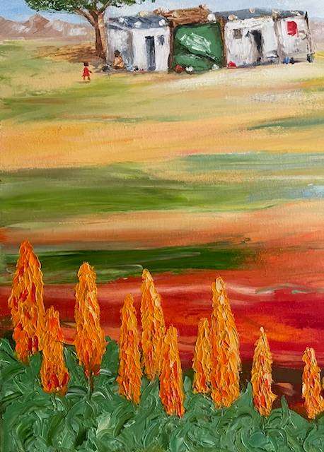 Rural Isolation, oil painting, reduced