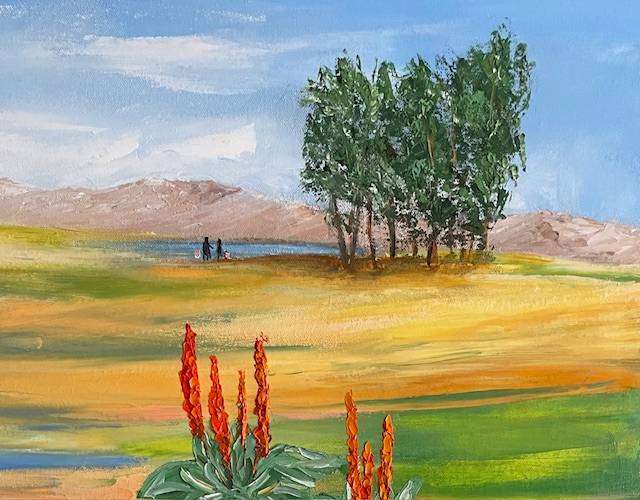 Rural Isolation, oil painting, reduced