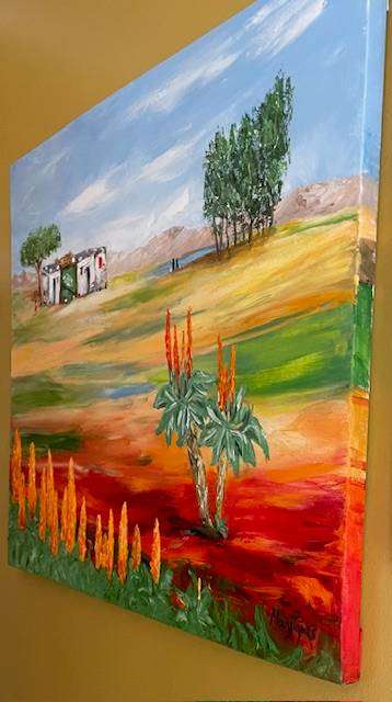 Rural Isolation, oil painting, reduced