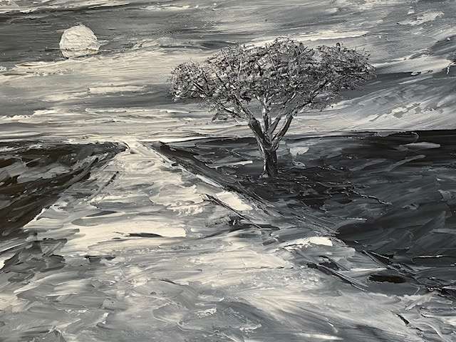 Silvermoon, Oil Painting