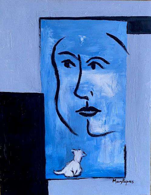 The Looker, oil painting