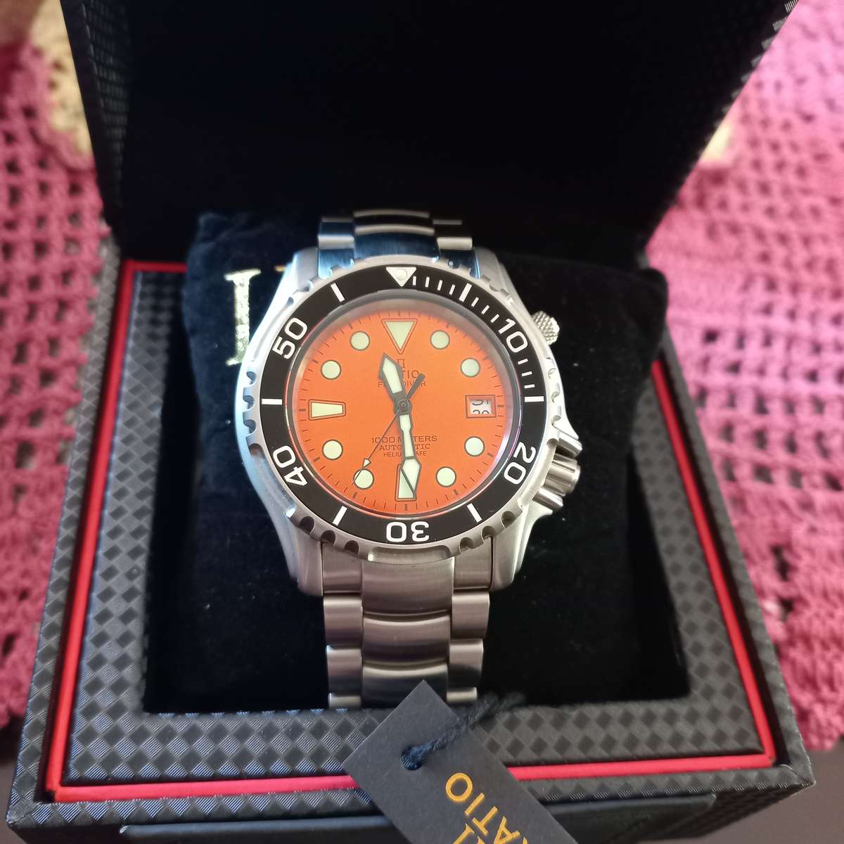 Freediver Ratio 1000m Helium valve Seiko Automatic mvt