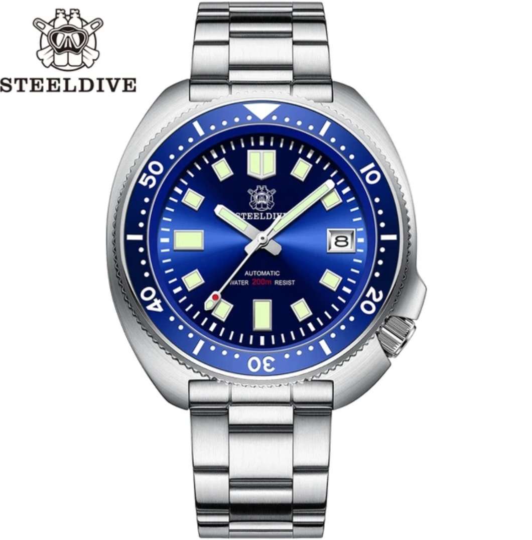 Steeldive SD1970 BLUE DIAL Seiko NH35A movement