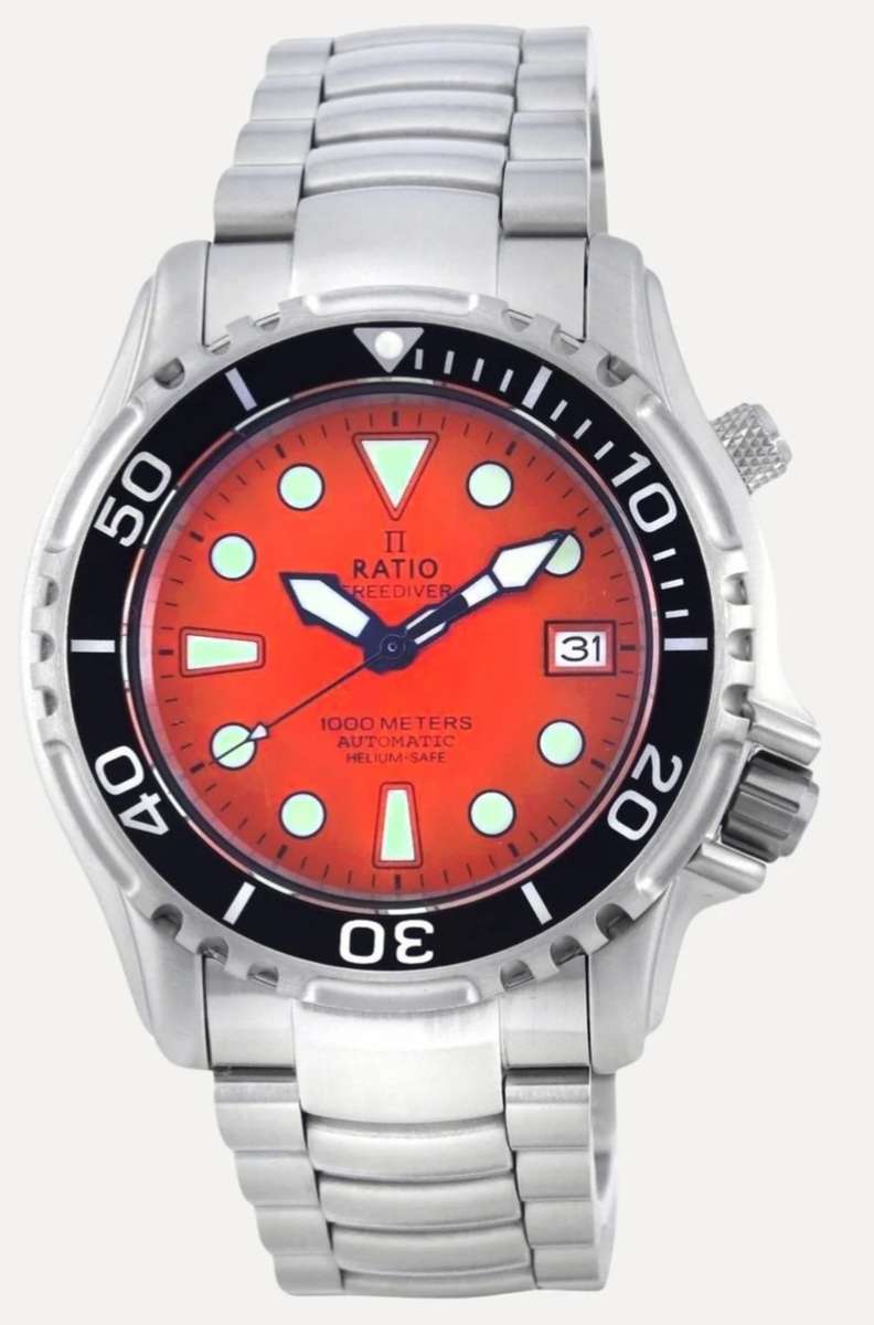 Freediver Ratio 1000m Helium valve Seiko Automatic mvt