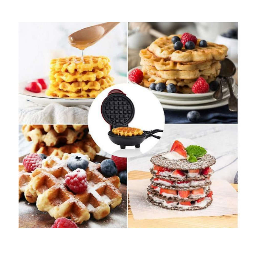 Mini Non-Stick Waffle Maker - 350w