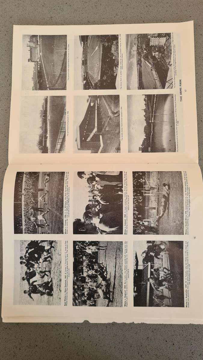 Wales Rugby Programme 1970 - Cardiff Arms Park
