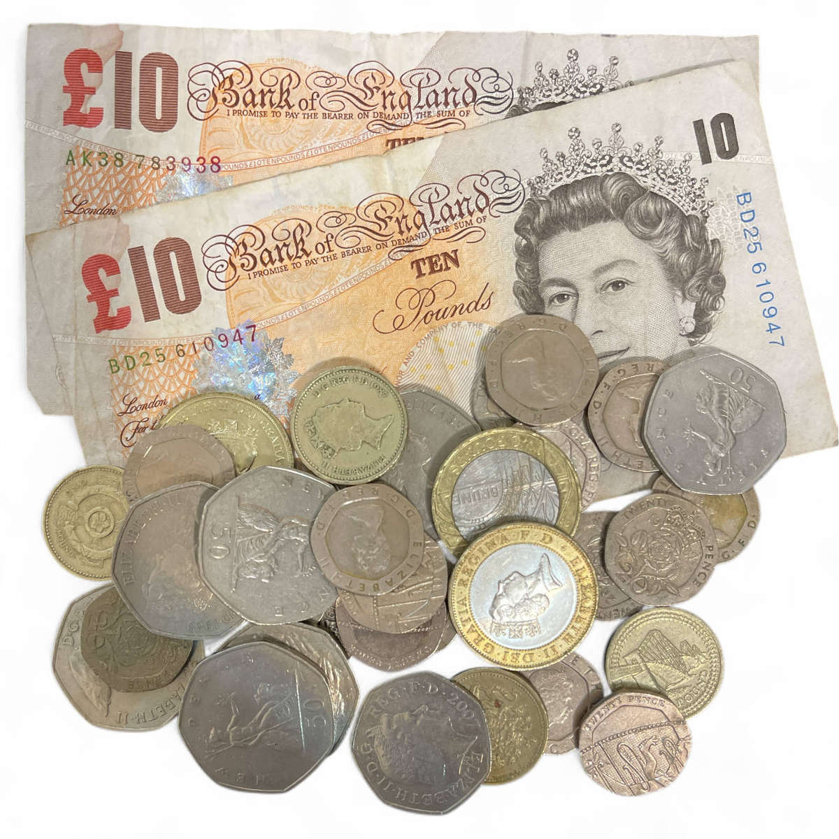£37.60 United Kingdom Pounds [Face Value R856] 20 Pence and up