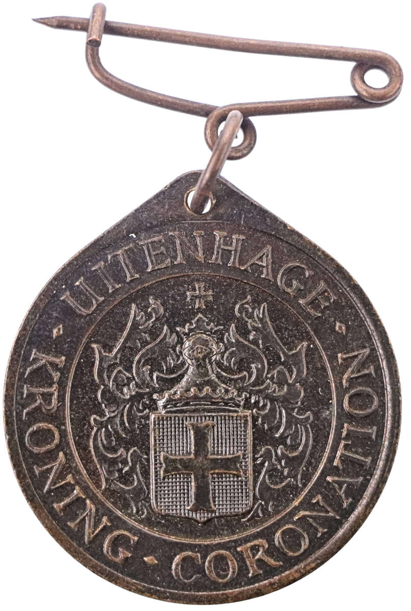 1953 South Africa Commemorative Bronze Queen Elizabeth II Coronation Towns: Uitenhage