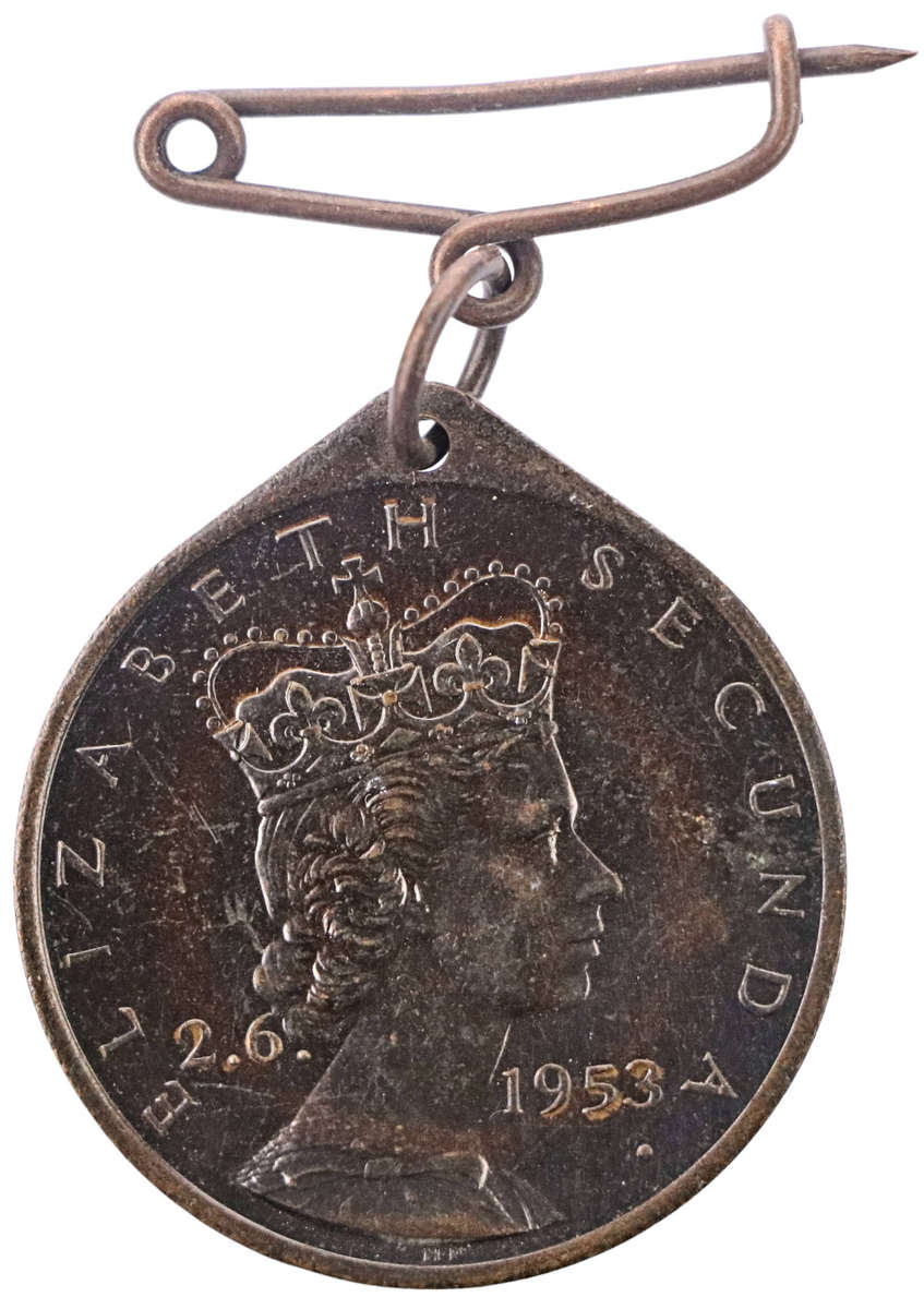 1953 South Africa Commemorative Bronze Queen Elizabeth II Coronation Towns: Uitenhage