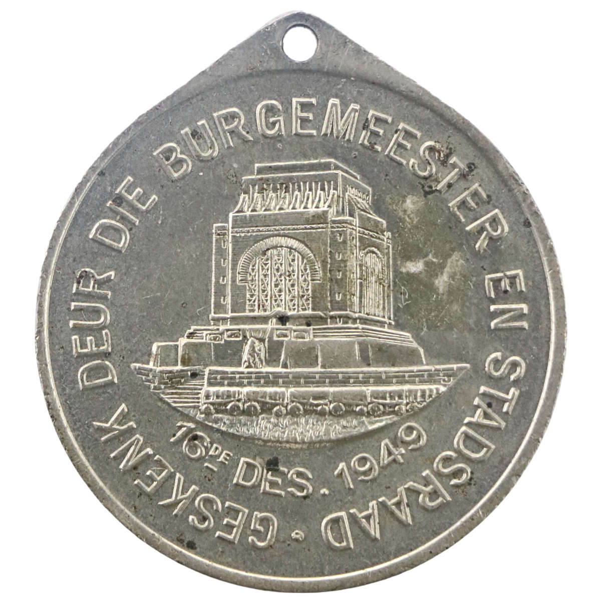 1949 Voortrekker Monument Inauguration - Johannesburg Medallion