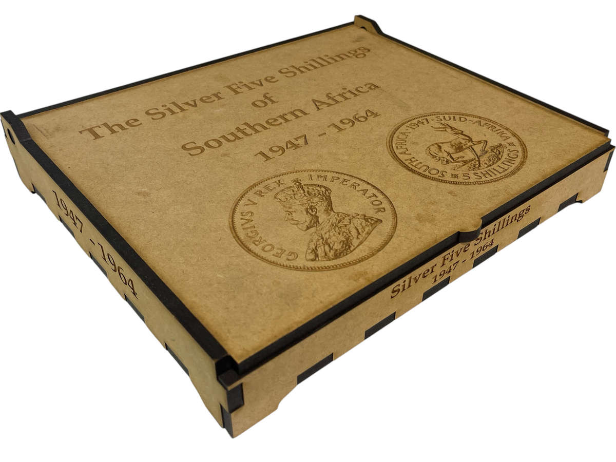 1947-64 South African Crown/5 Shilling Storage/Display Box