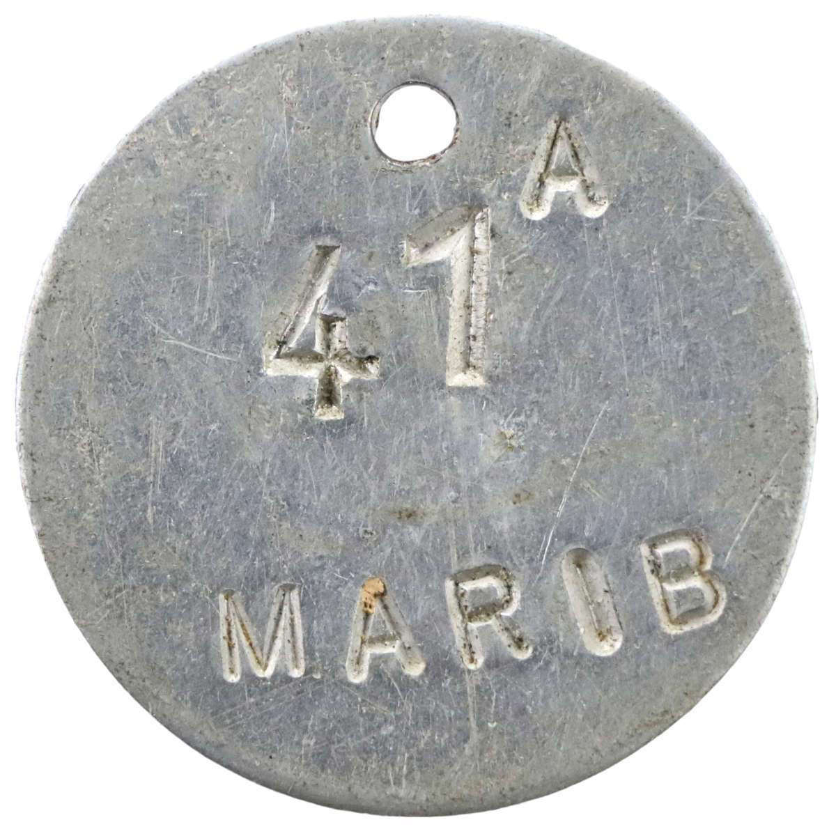Unknown Personal Belongings/inventory Tag for 41-1 MARIB 32mm