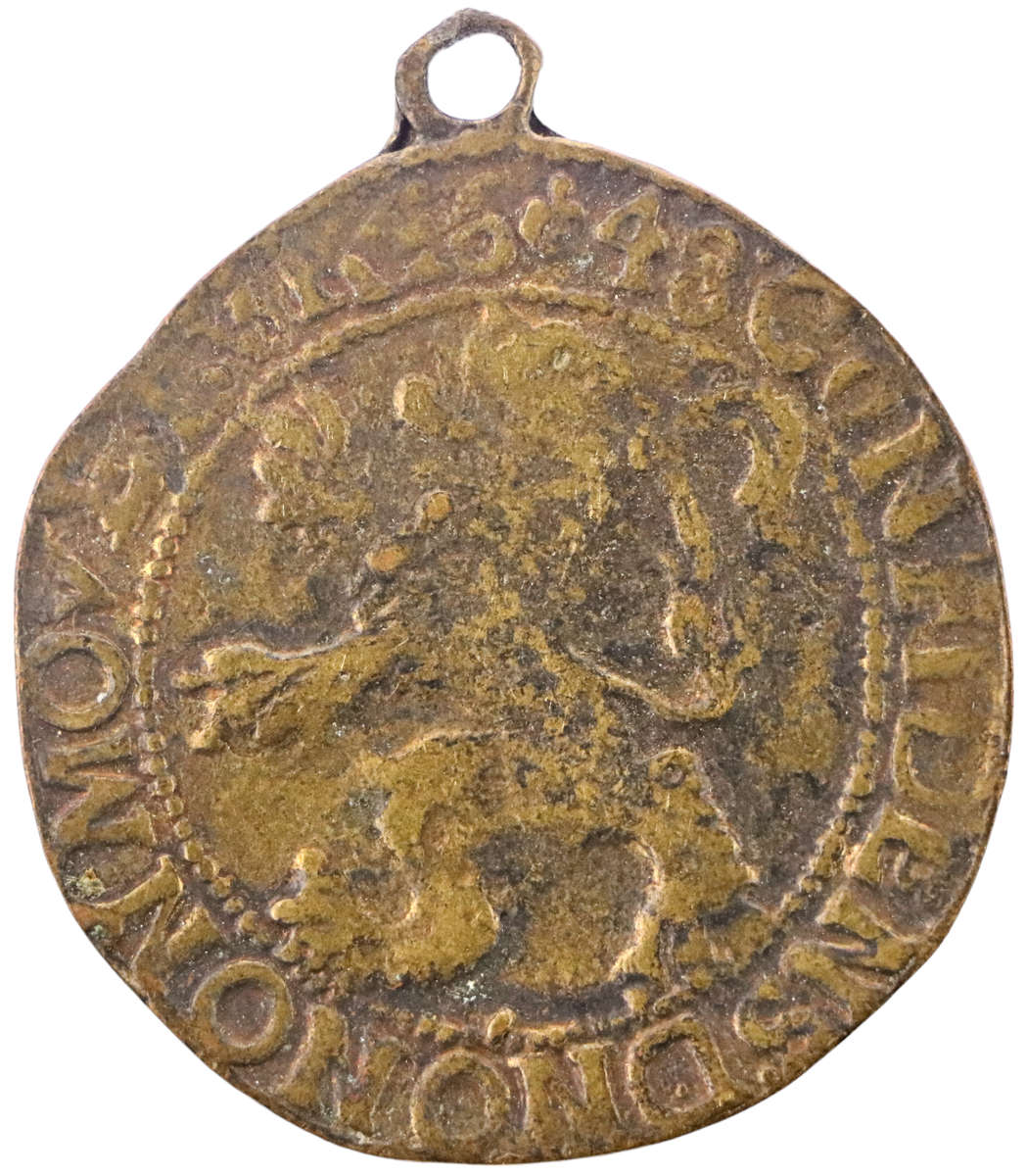 1648 Netherlands City of Kampen 1 Leeuwendaalder 39mm 19,6g themed Medallion/pendant