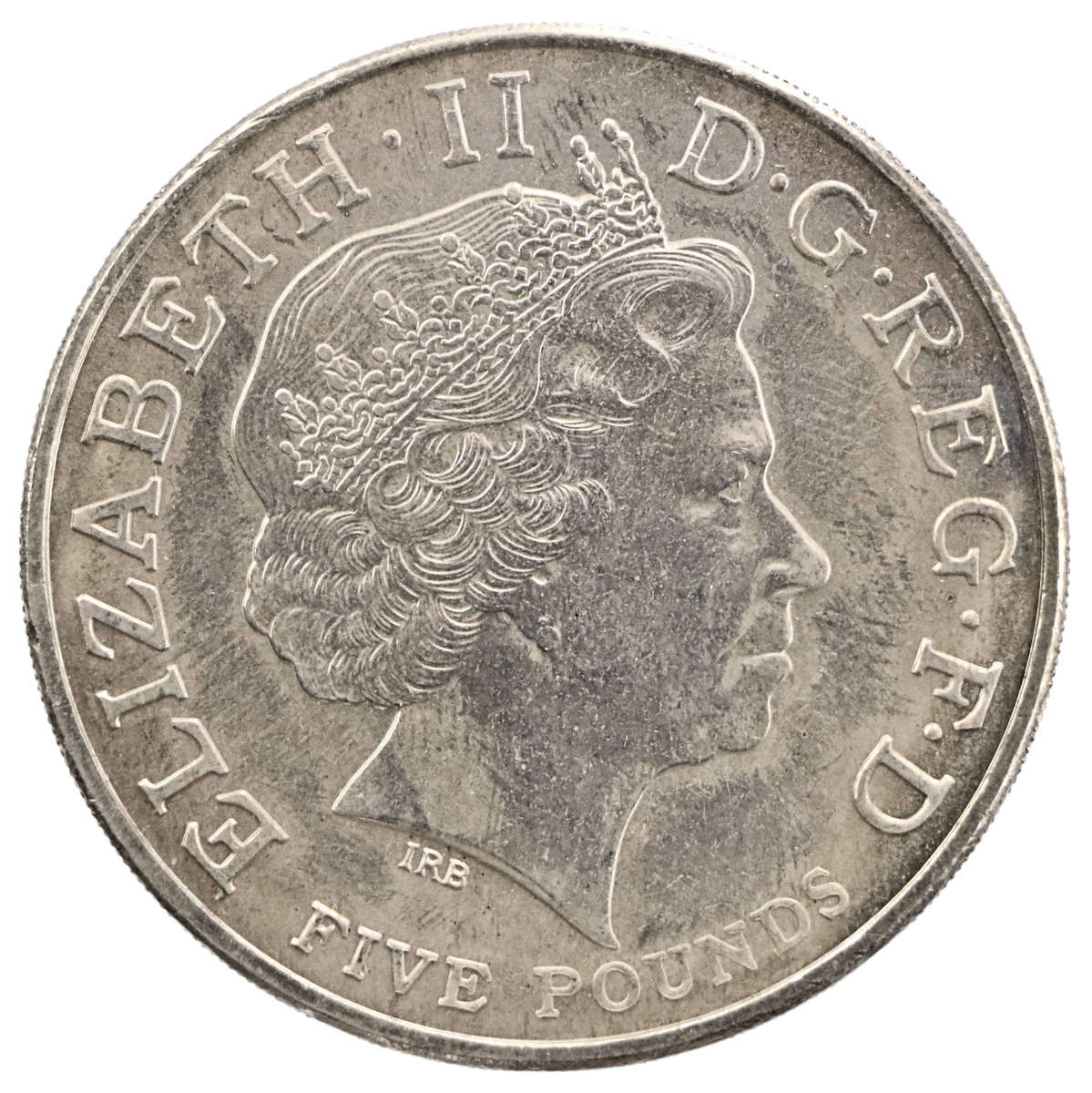 2005 United Kingdom Commemorative 5 Pounds, 200th anniversary of death of Admiral Lord Nelson KM#105