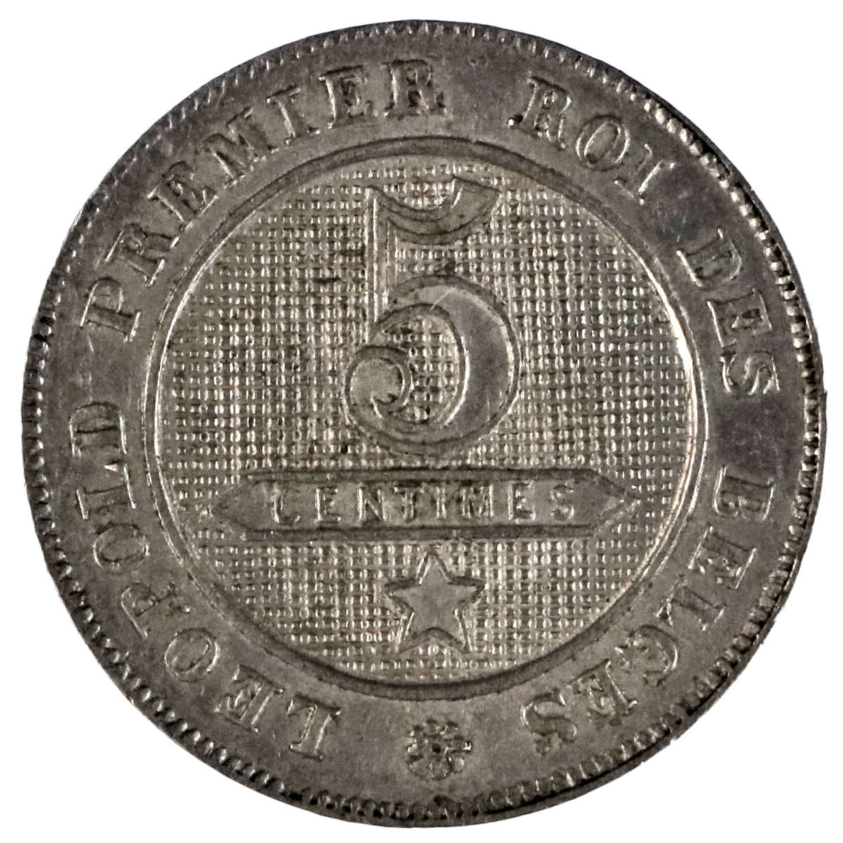 1862 Belgium 5 centimes KM#21