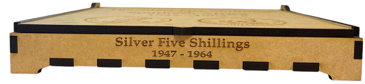 1947-64 South African Crown/5 Shilling Storage/Display Box