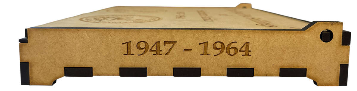 1947-64 South African Crown/5 Shilling Storage/Display Box