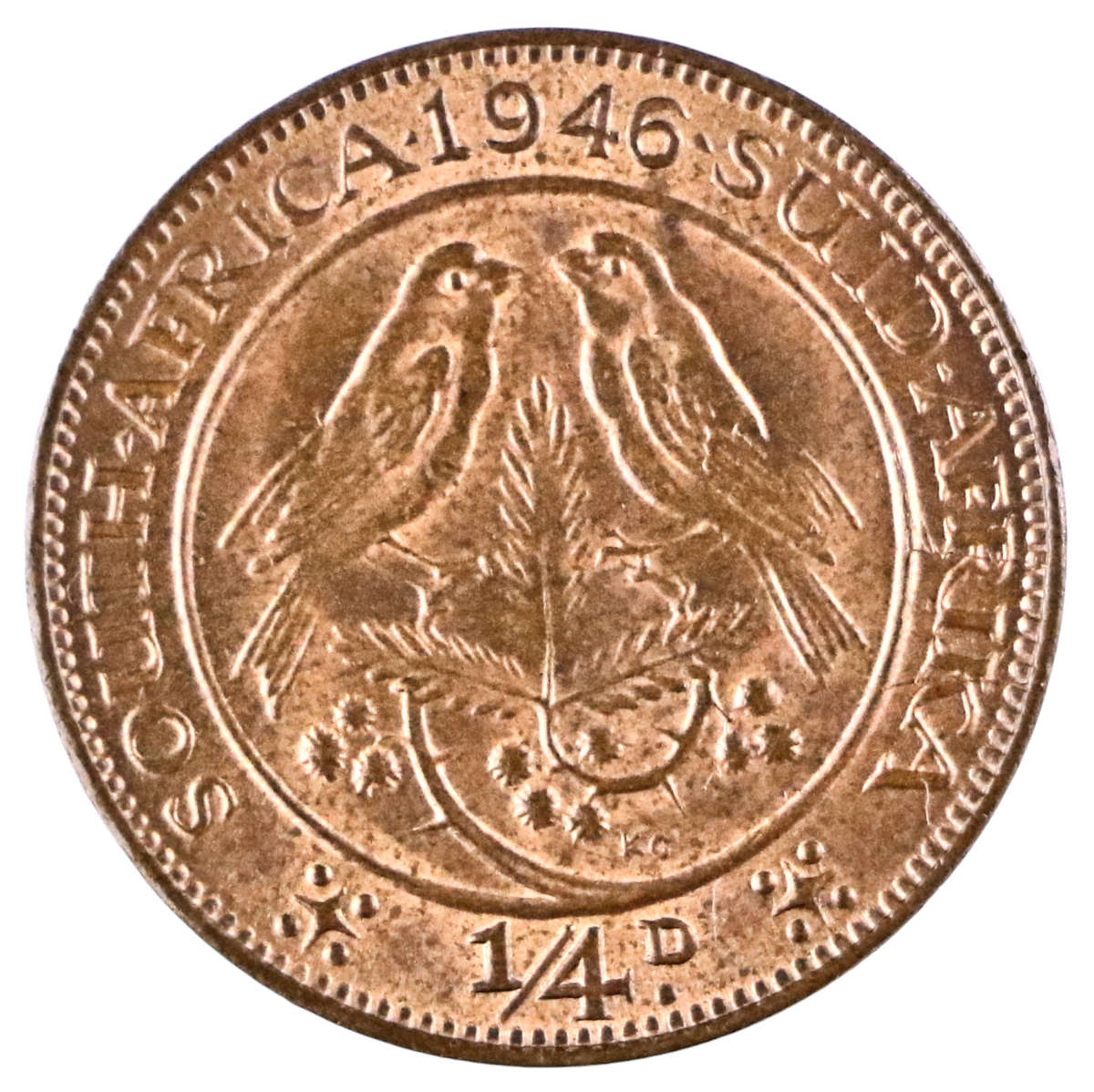 1946 South Africa 1/4 Penny