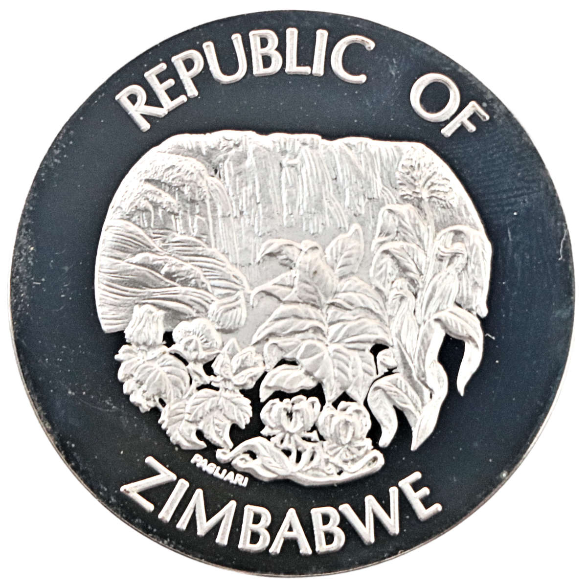 1980 Zimbabwe Independence Proof .925 Silver 15,2g Medallion minted by Pagliari