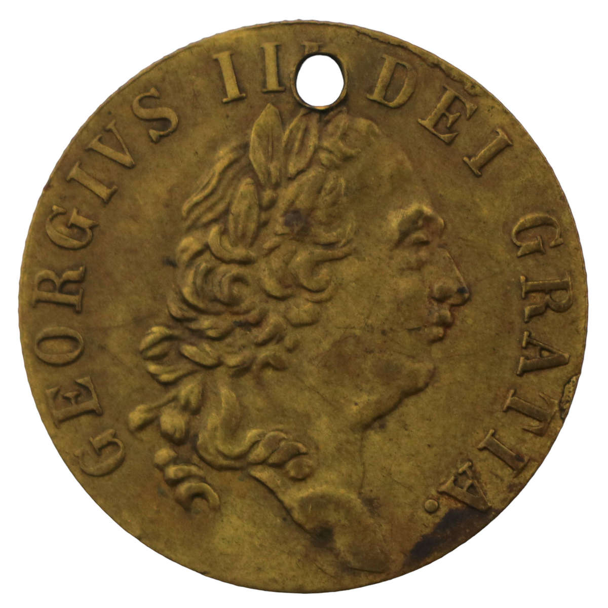 1790 United Kingdom Spade Guinea Gaming Token - George III