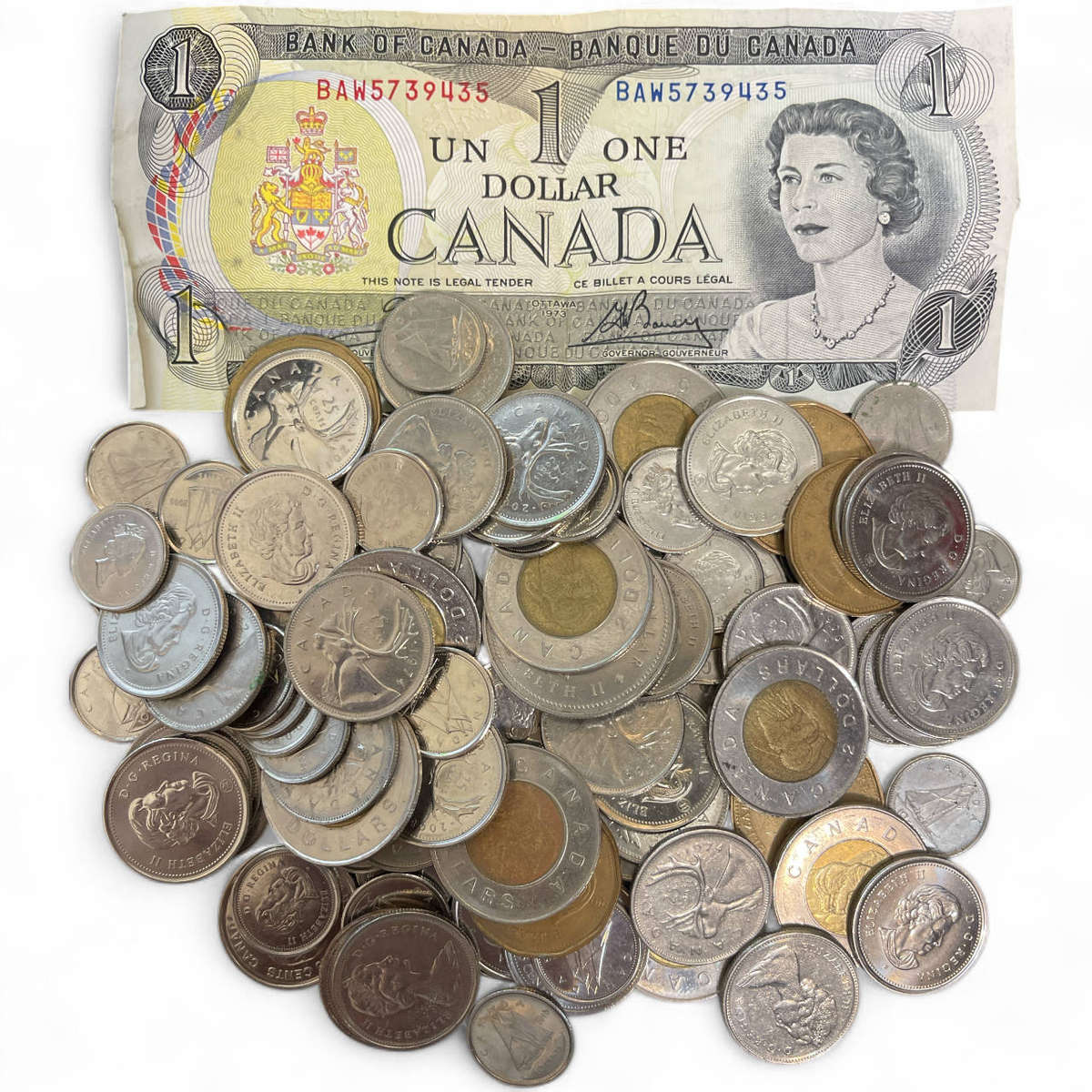 $46.30 Canadian Dollars [Face Value R568] 10 Cents and up