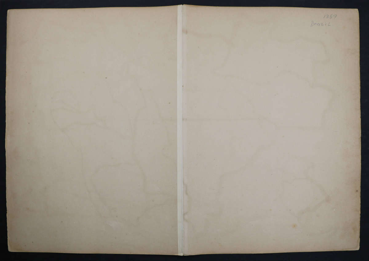 1859 Brazil Map by J. W. Lowry- Has slight tears on the edges