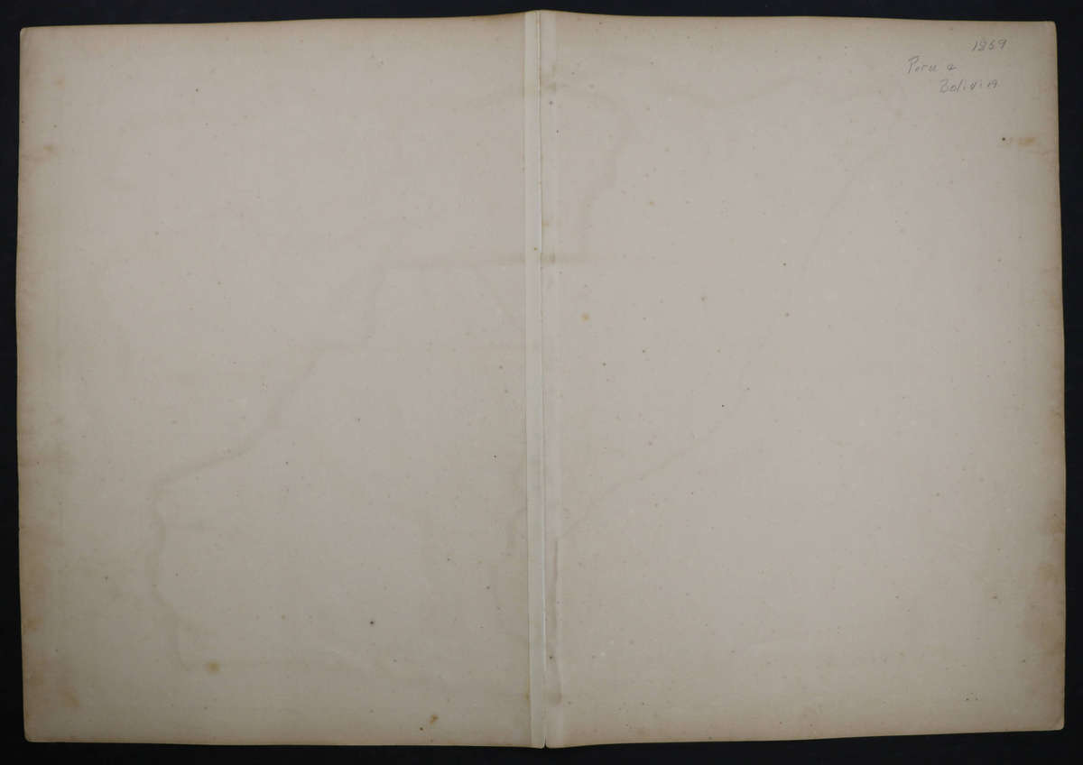 1859 Peru and Bolivia by J. W. Lowry, 54.5cm x 37cm